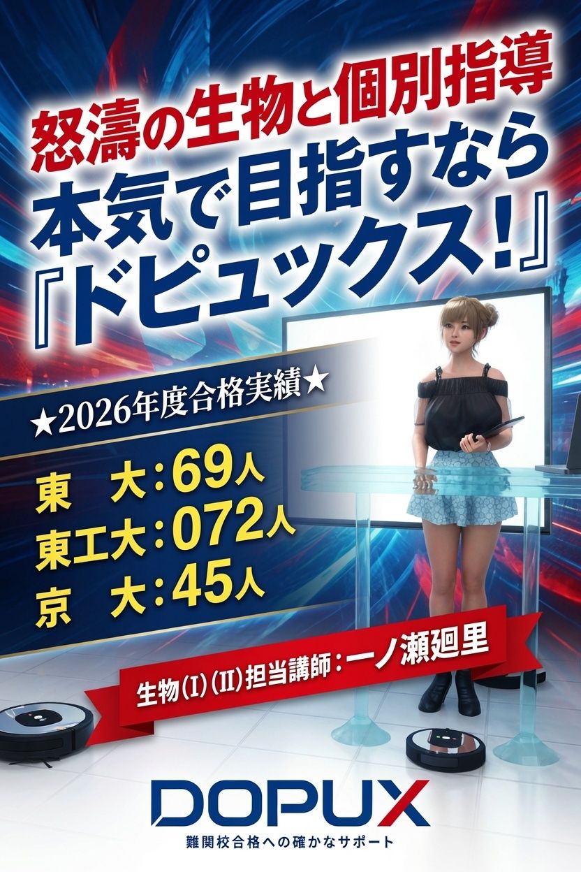 【▲20】一ノ瀬廻里 大学に進学し強豪予備校『DOPUX(ドピュックス』で生物I,IIを教える名物講師に!(Vol.029:道管)