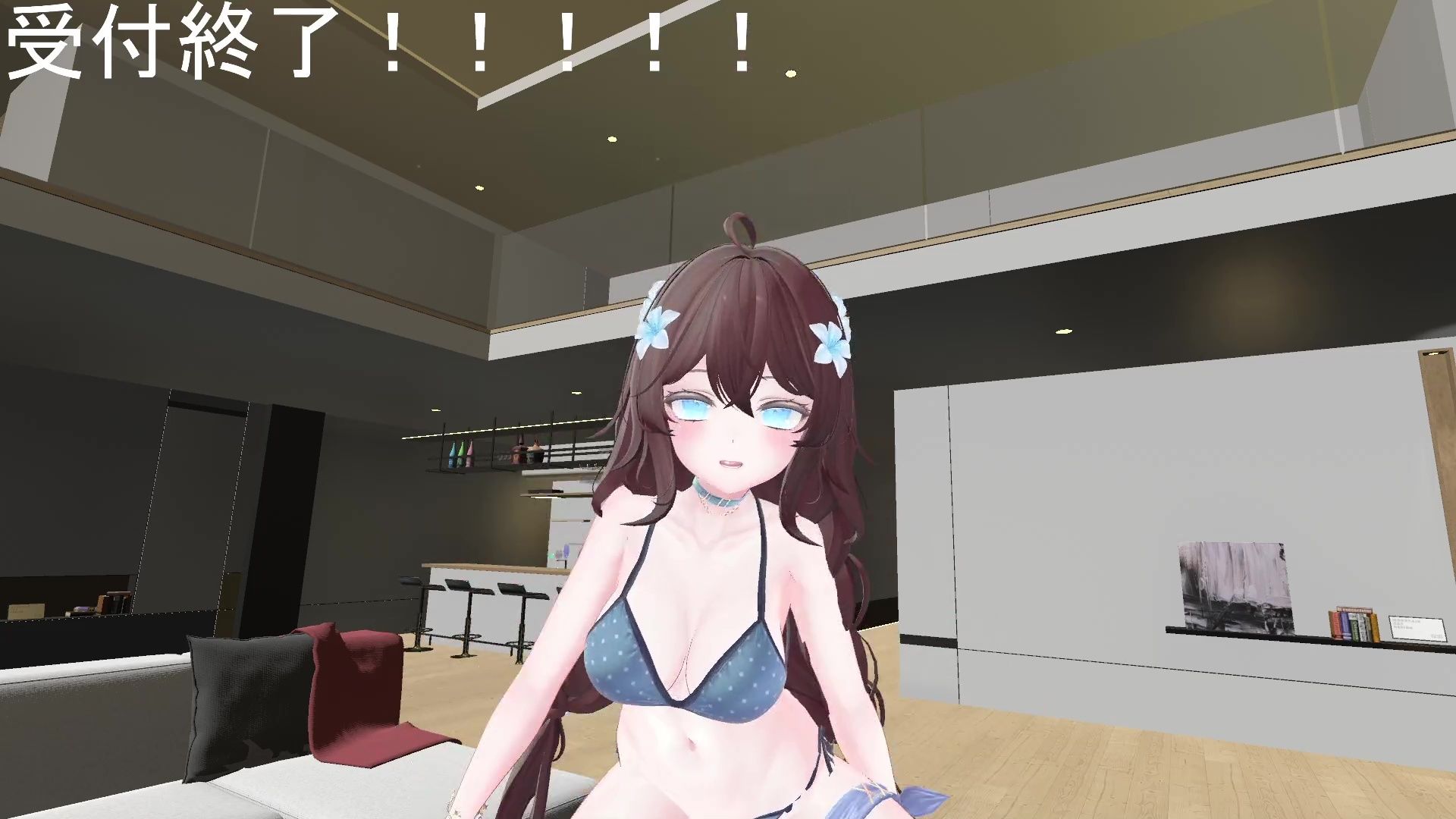 【ChilloutVR】連動フルトラ！100Pで10回スクワットしたよ！！井栗まろん