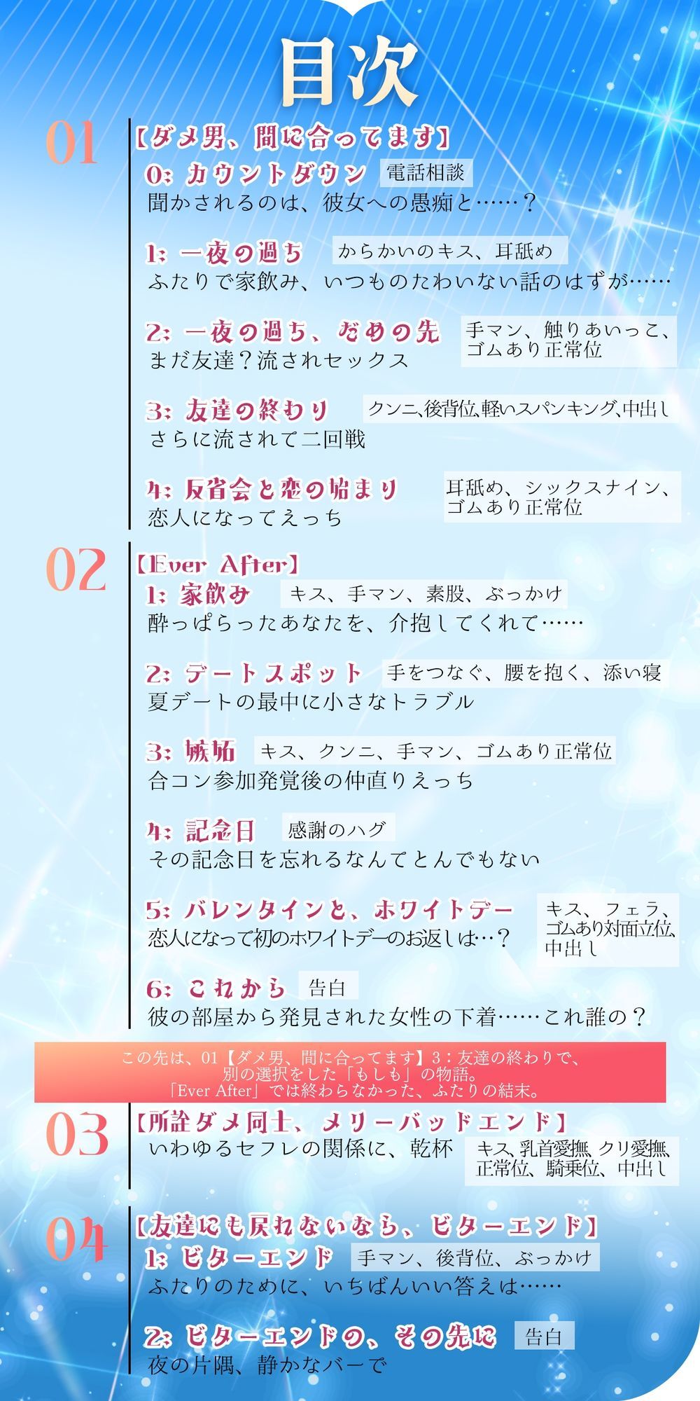 （小説版）ダメ男、間に合ってます「Ever After」