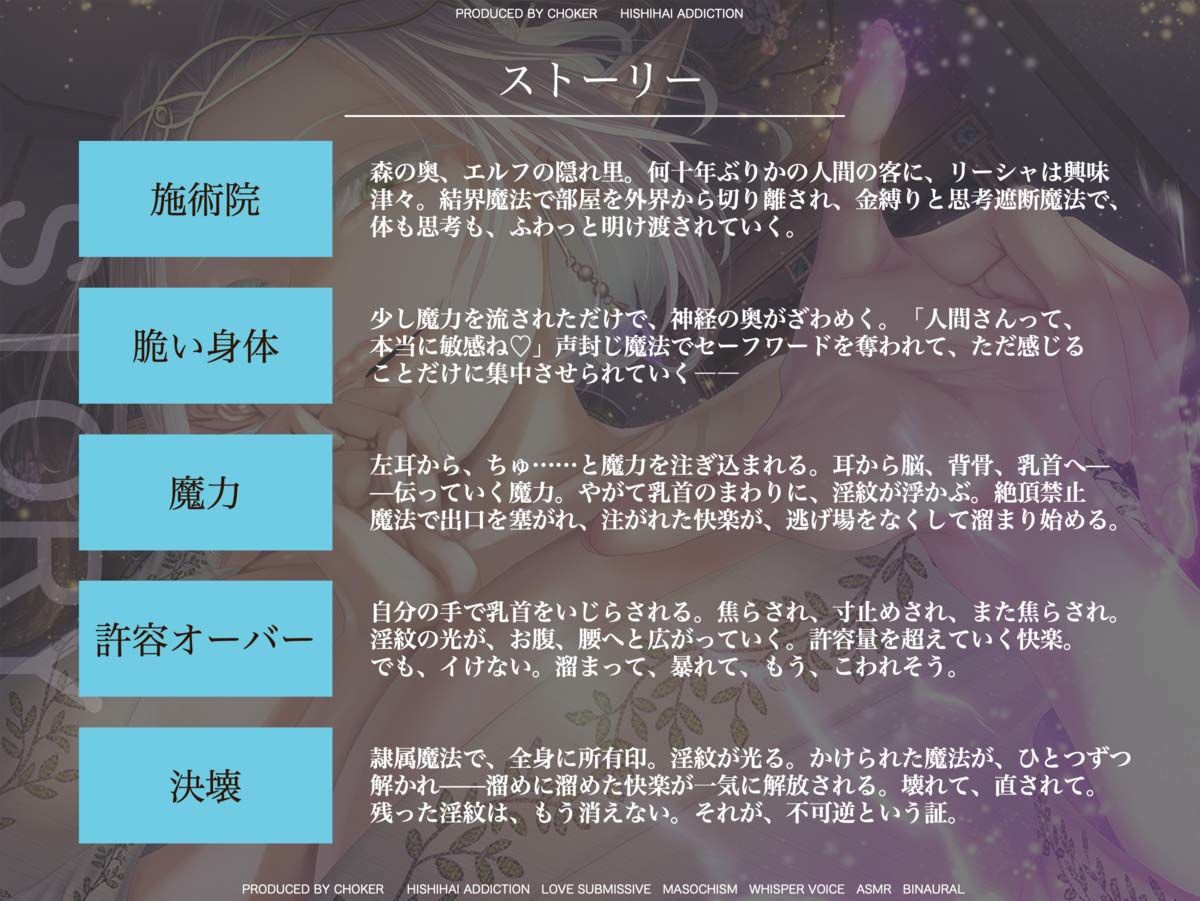 【絶頂禁止催●】むちむちエルフの異種族性感マッサージ〜壊れていいよ、魔法で直してあげるから（はーと）〜