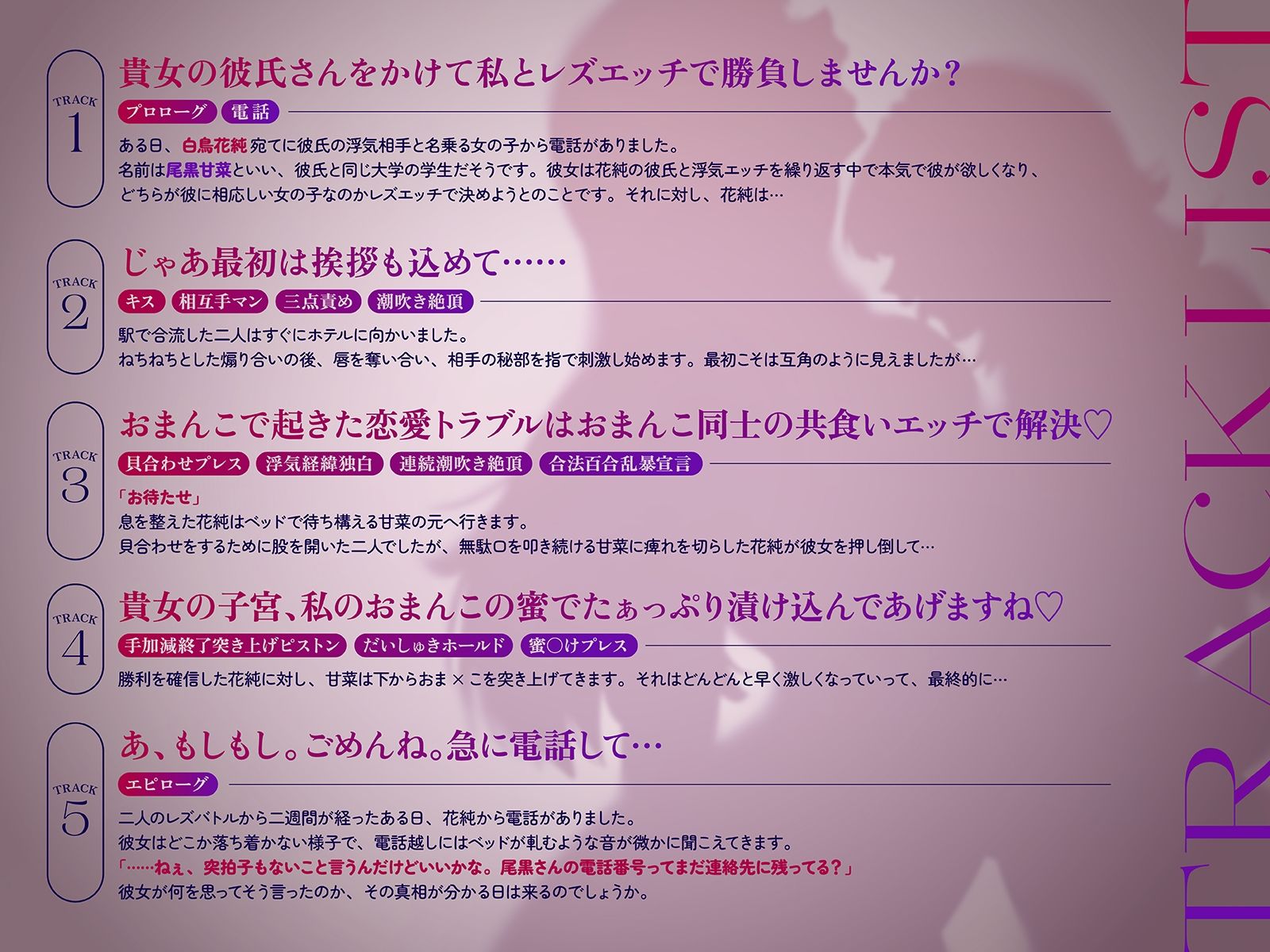 【NTR・レズバトル】あの子の純愛彼女マ×コは、私の地雷系浮気マ×コには勝てませんでした（はーと）【KU100】