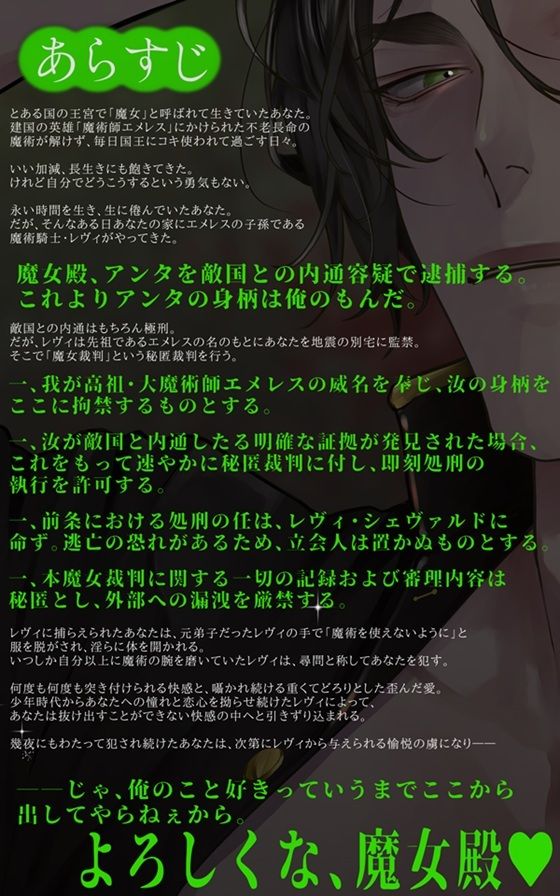 【絶倫×執着愛】ドッッSなイケメン騎士様の執着肉棒魔女裁判(はーと)好きっていうまで出られない肉体監獄限界孕ませエッチ【信じて慕ってたイケメン騎士に嫉妬で犯●れる】