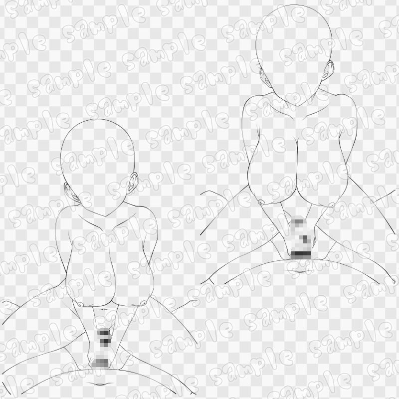 線画素材集［手］130