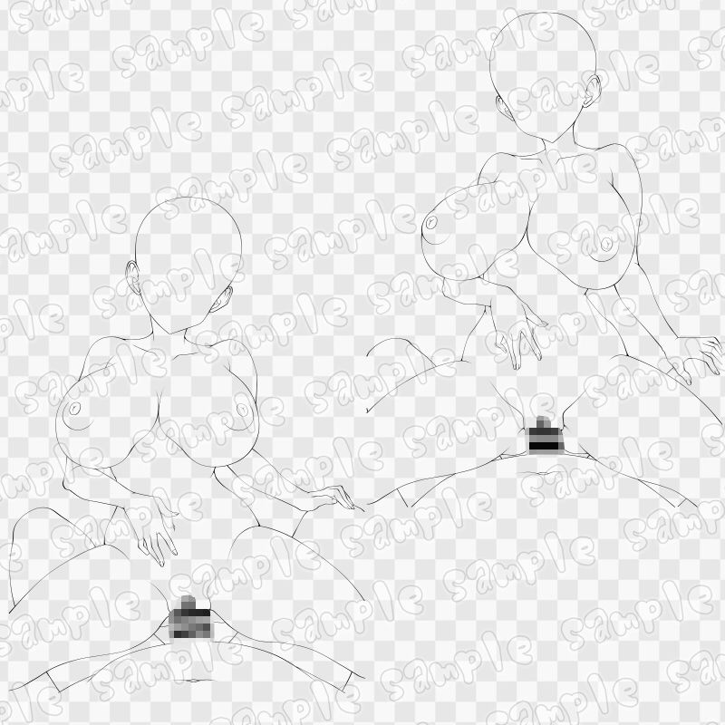 線画素材集［手］131