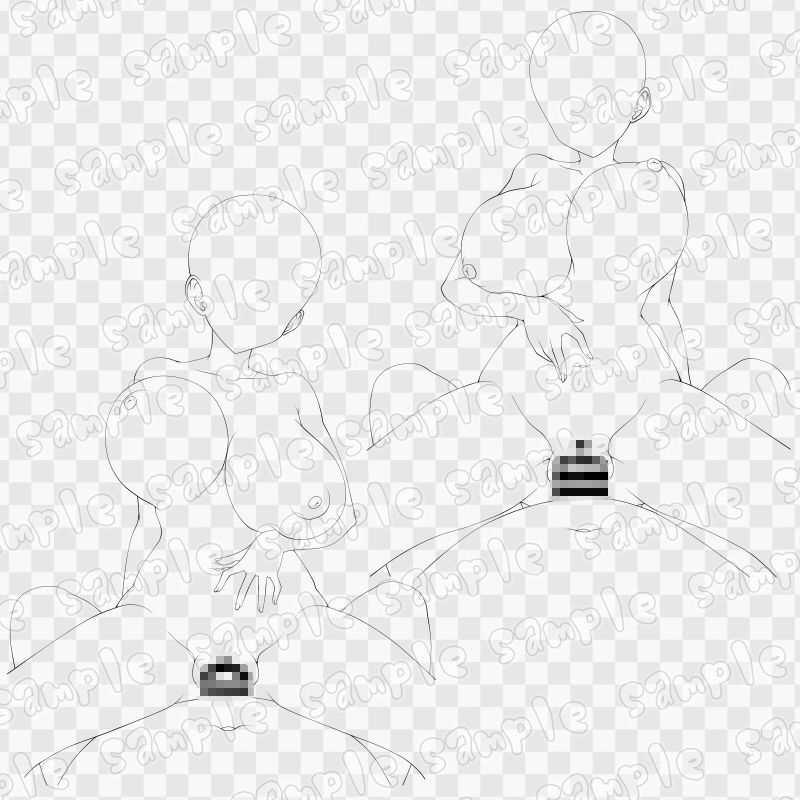 線画素材集［手］132