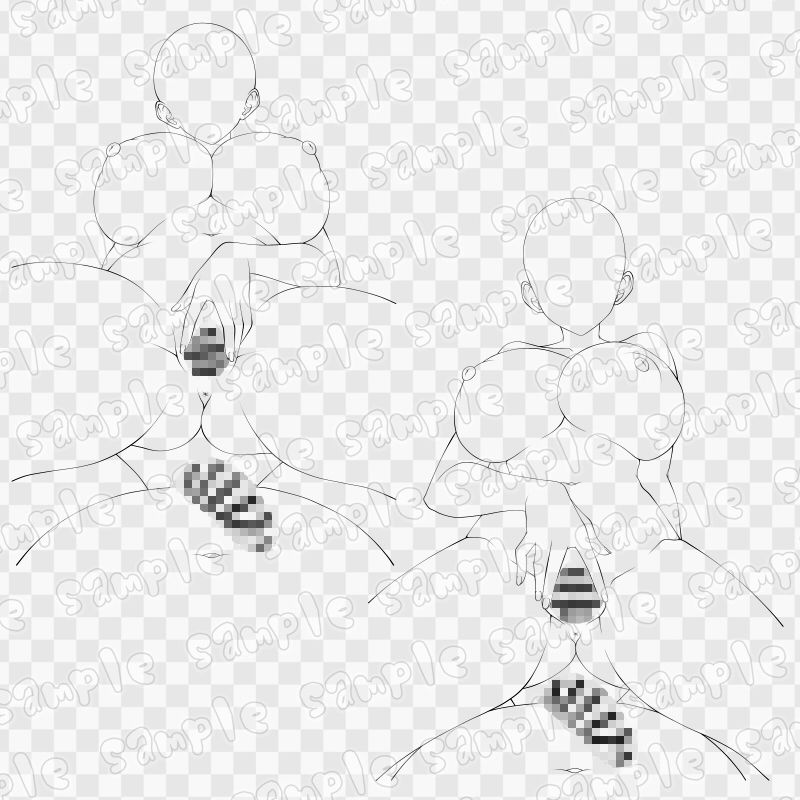 線画素材集［手］134