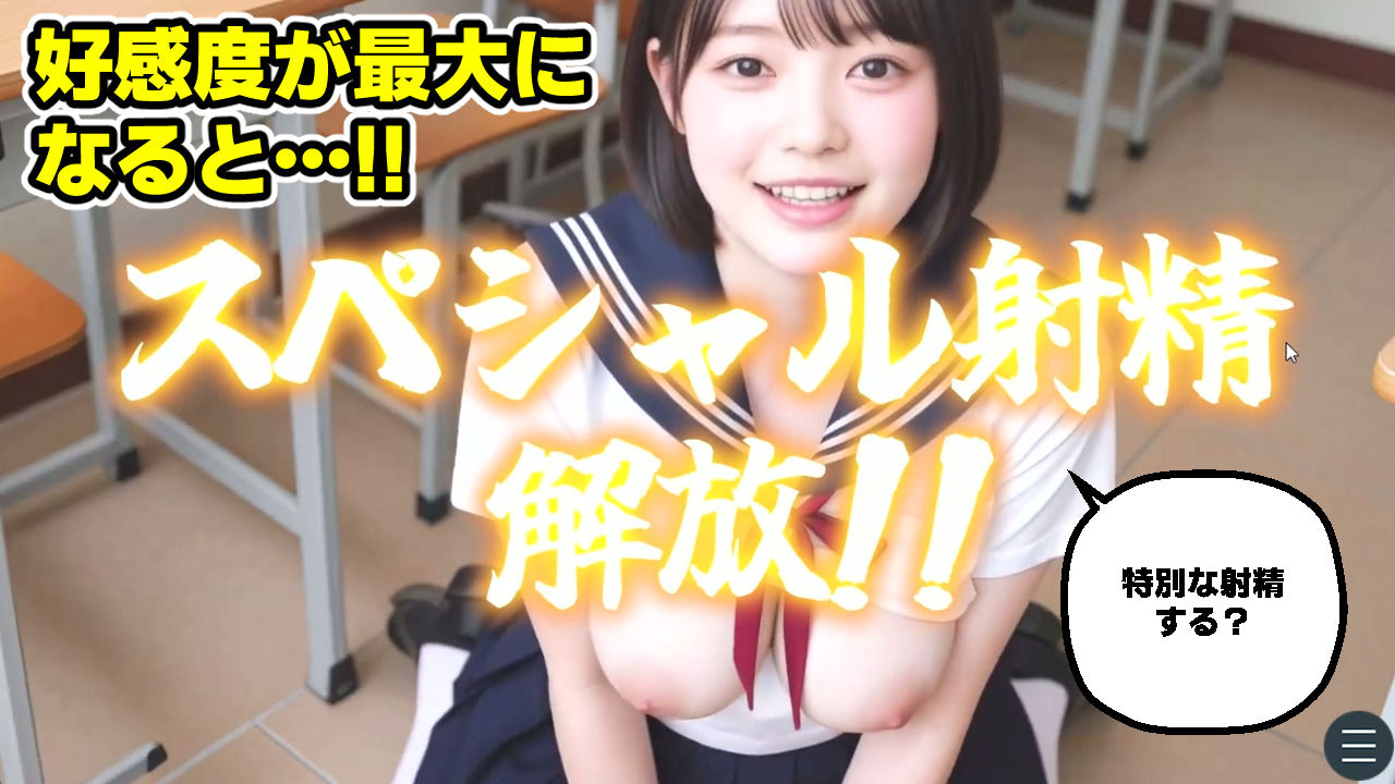 【次世代AI】射精大好き女子校生〜射精当番は君だ！絶頂へのカウントダウン！〜【AIヤバい】