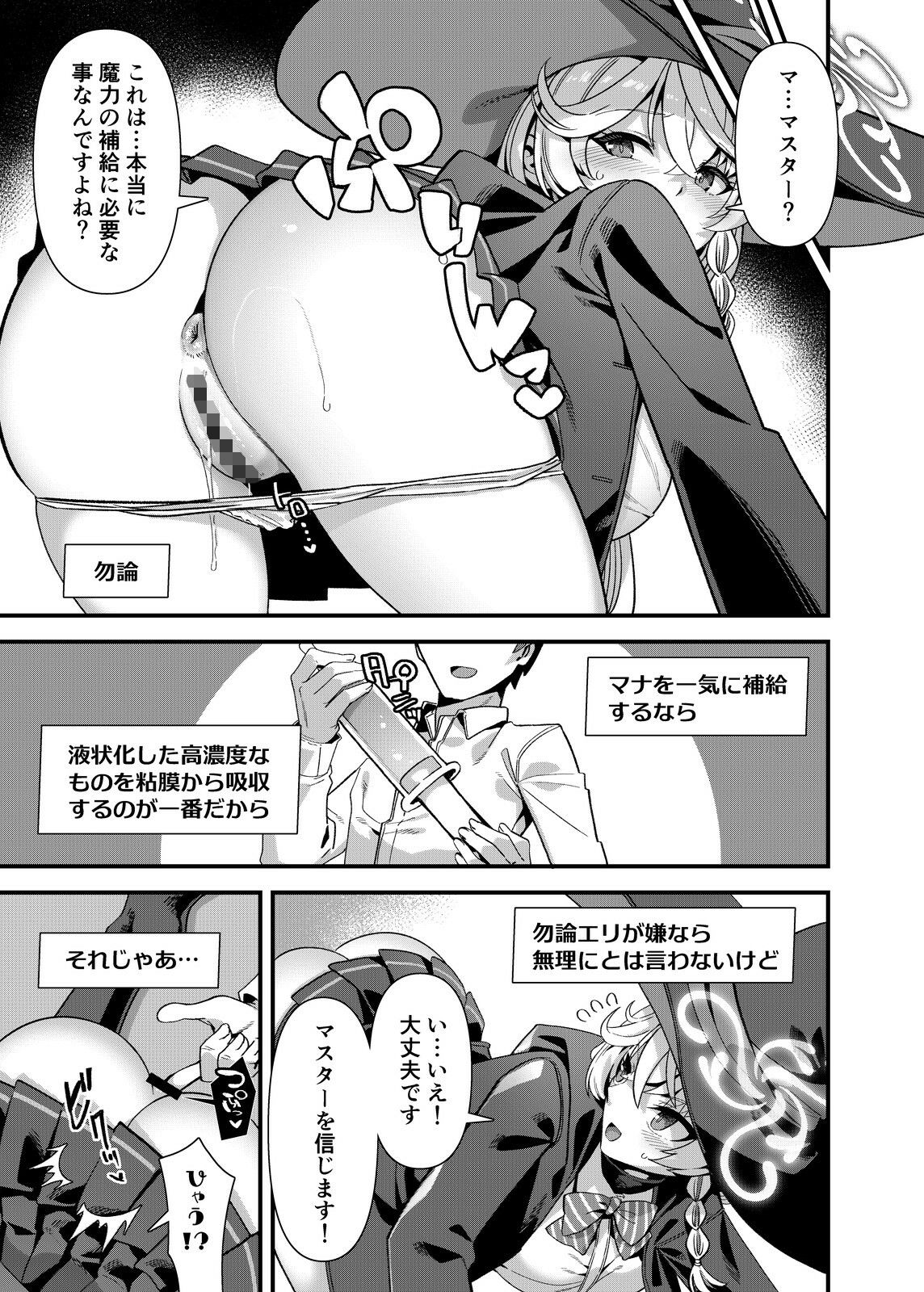 ただし魔力は尻から挿入る