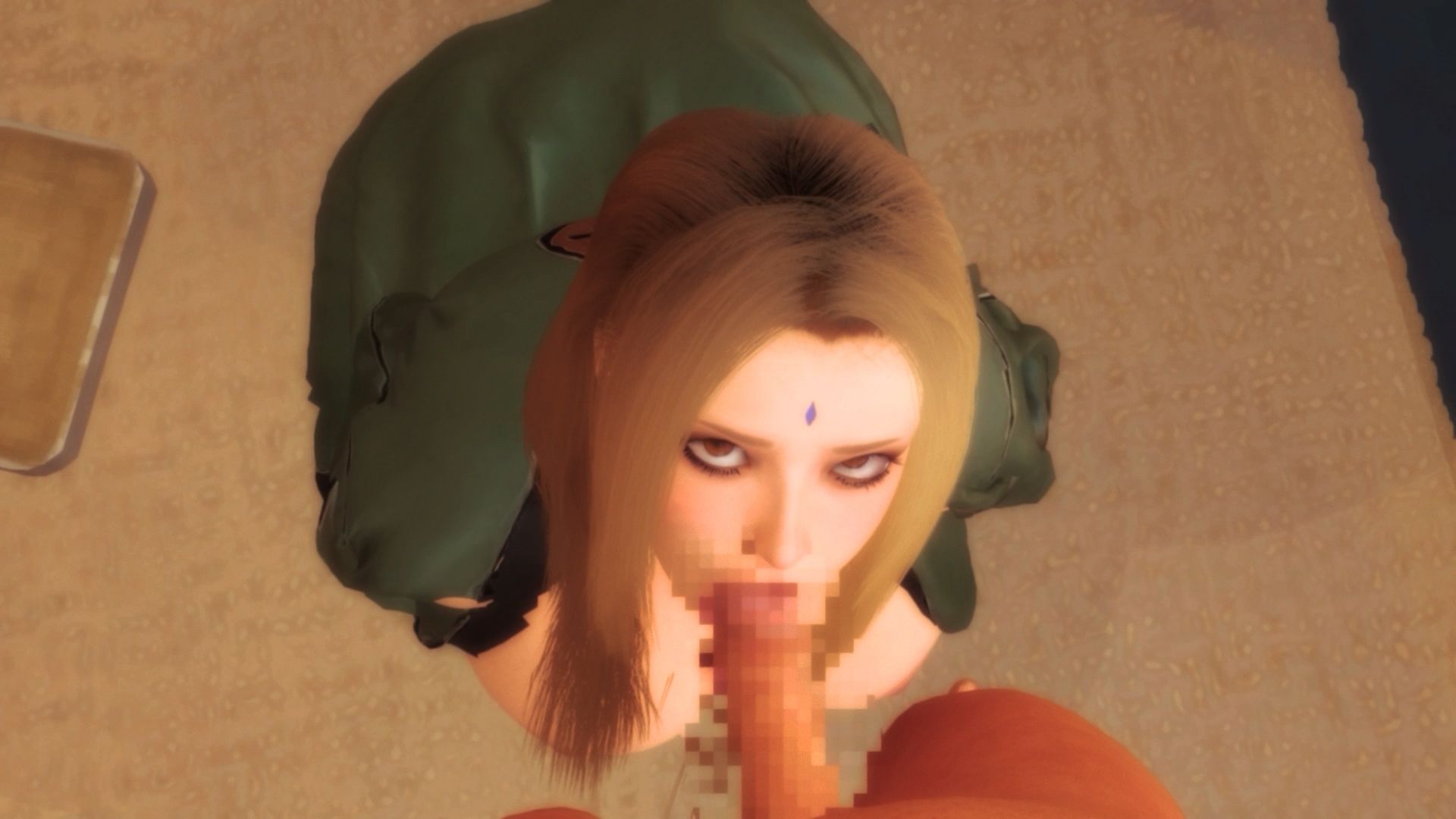 綱手のコスプレでフェラしてくれる彼女