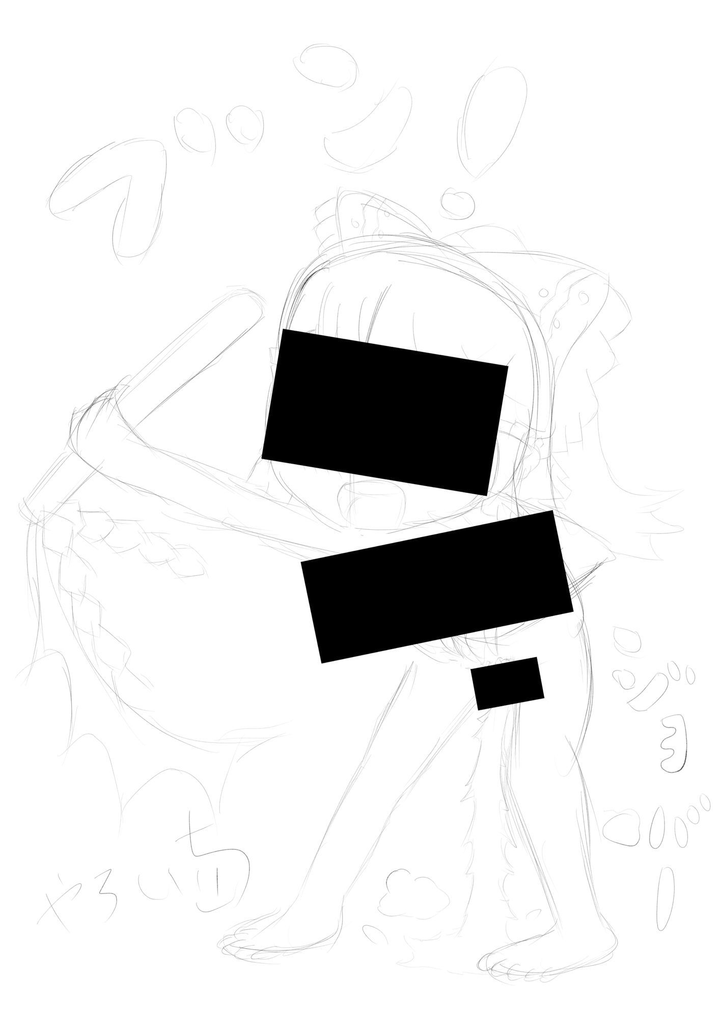霊夢ちゃんのえっちなラフイラスト集vol.5