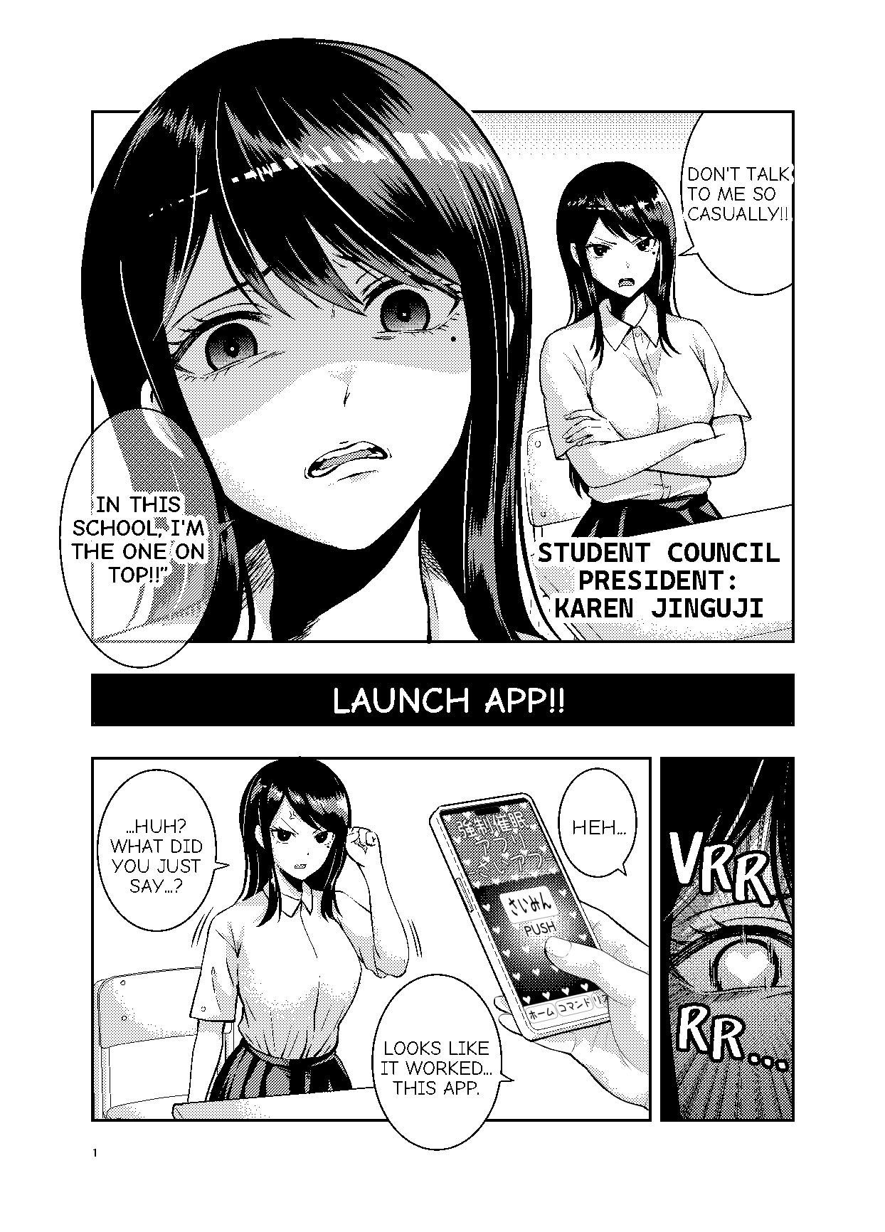 TAMING THE HAUGHTY STUDENT COUNCIL PRESIDENT WITH A HYPNOSIS APP