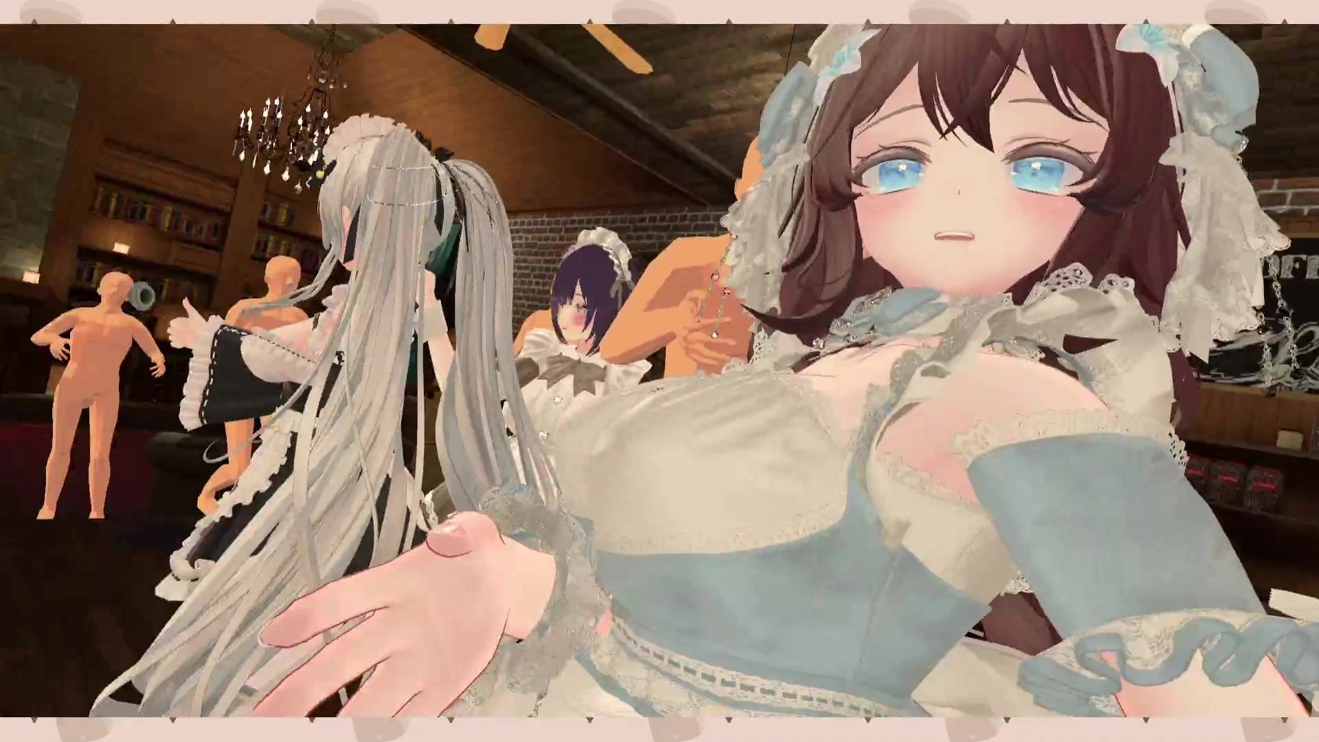 【アイテム連動】ポプロChilloutVR！！可愛いメイド達がご主人様にご奉仕…（はーと）【リスナーさん参加型】 井栗まろん