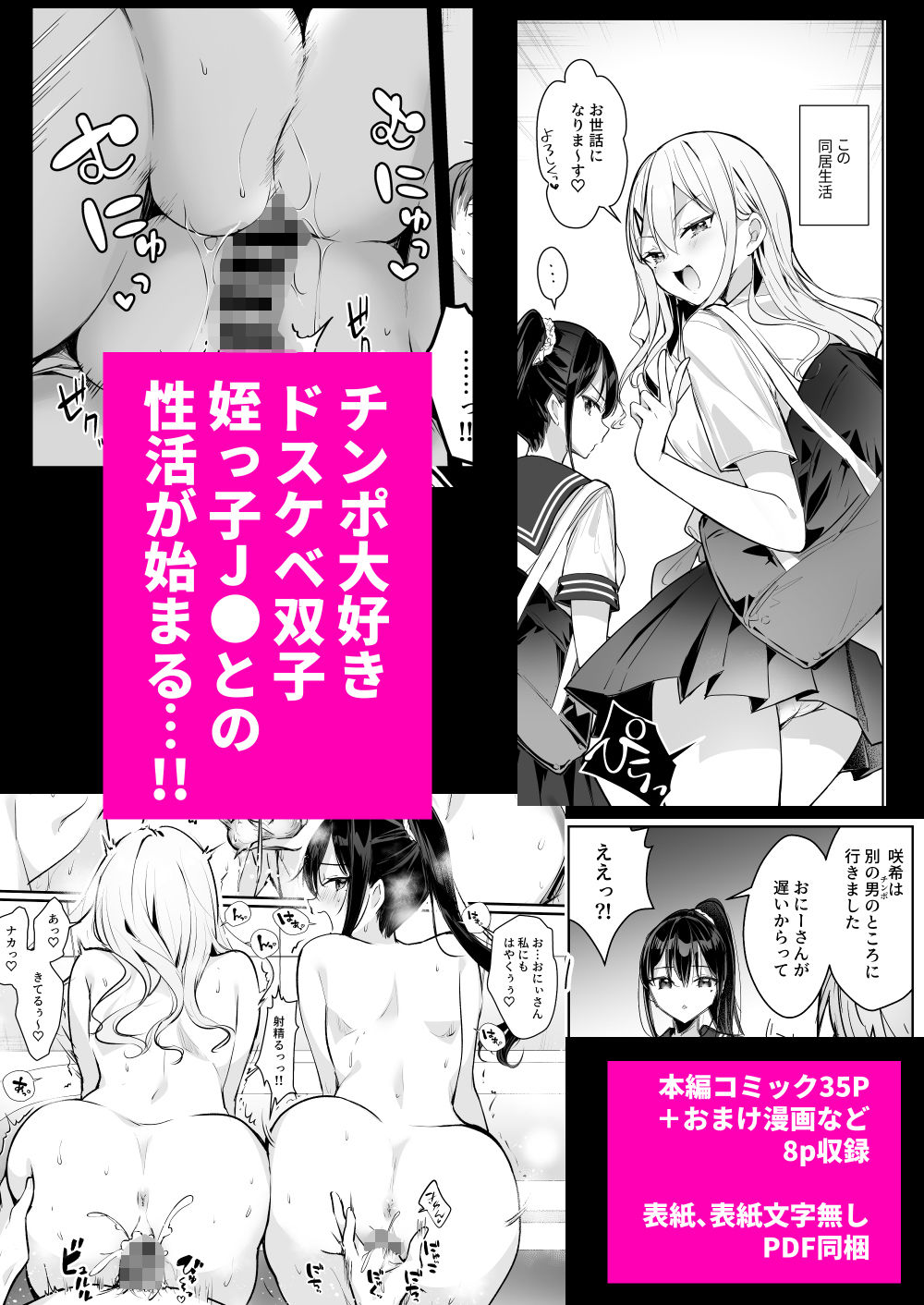 僕の姪は巨乳でビッチな双子JK〜弄ばれる性活事情〜