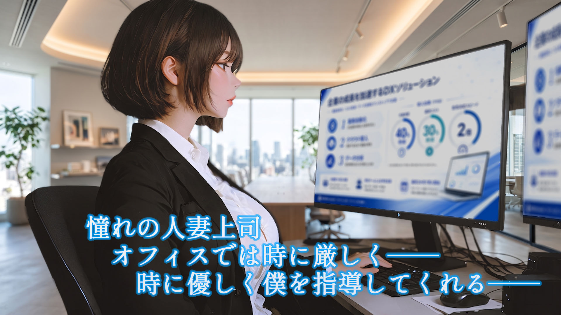 今日、憧れの人妻上司をNTRます