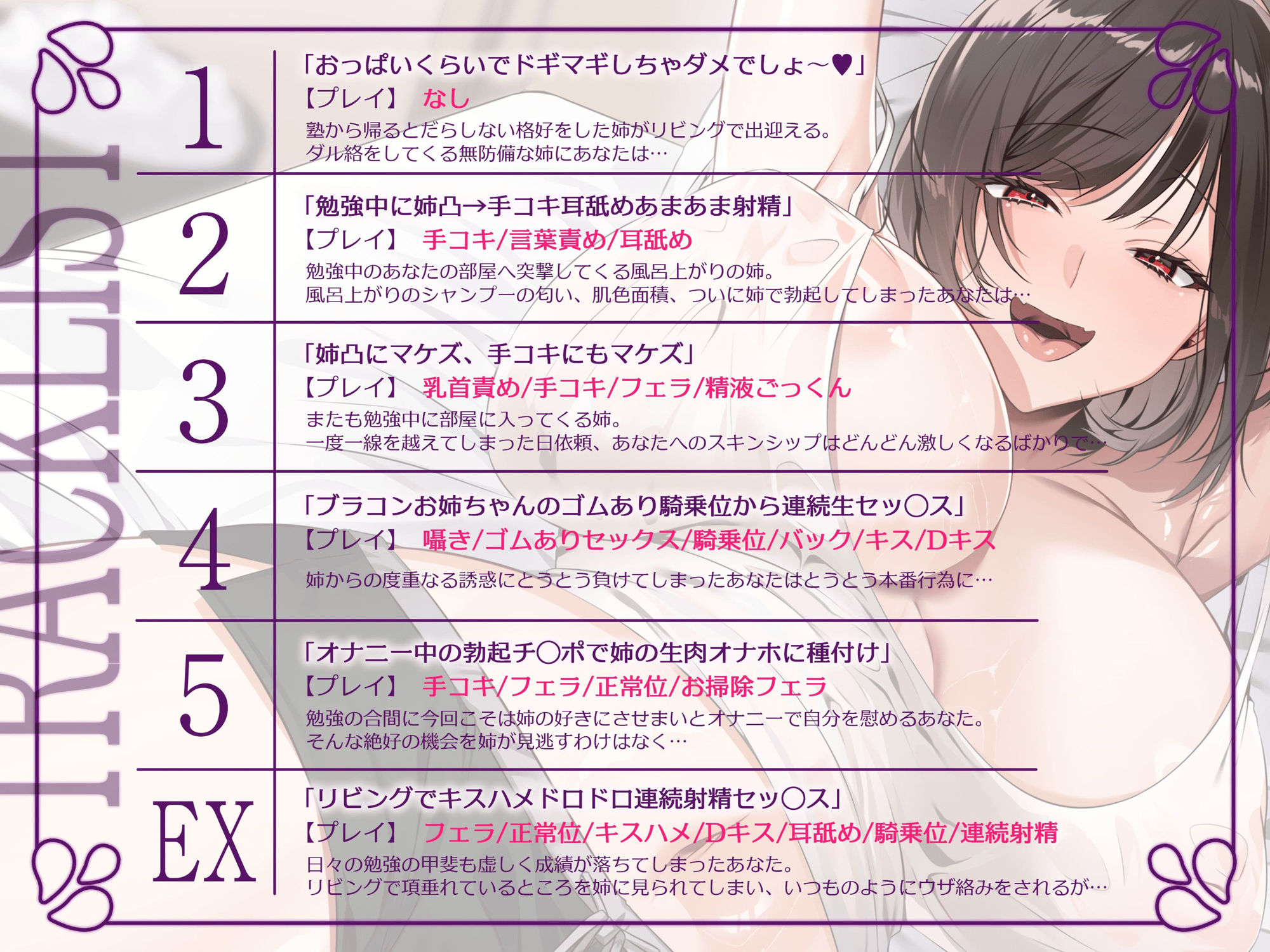 【密着近親相姦/全裸イラスト】むっちりブラコン姉貴のおまんこ誘惑に負けない〜実の姉にぴゅっぴゅなんてしないよね？〜【KU100】