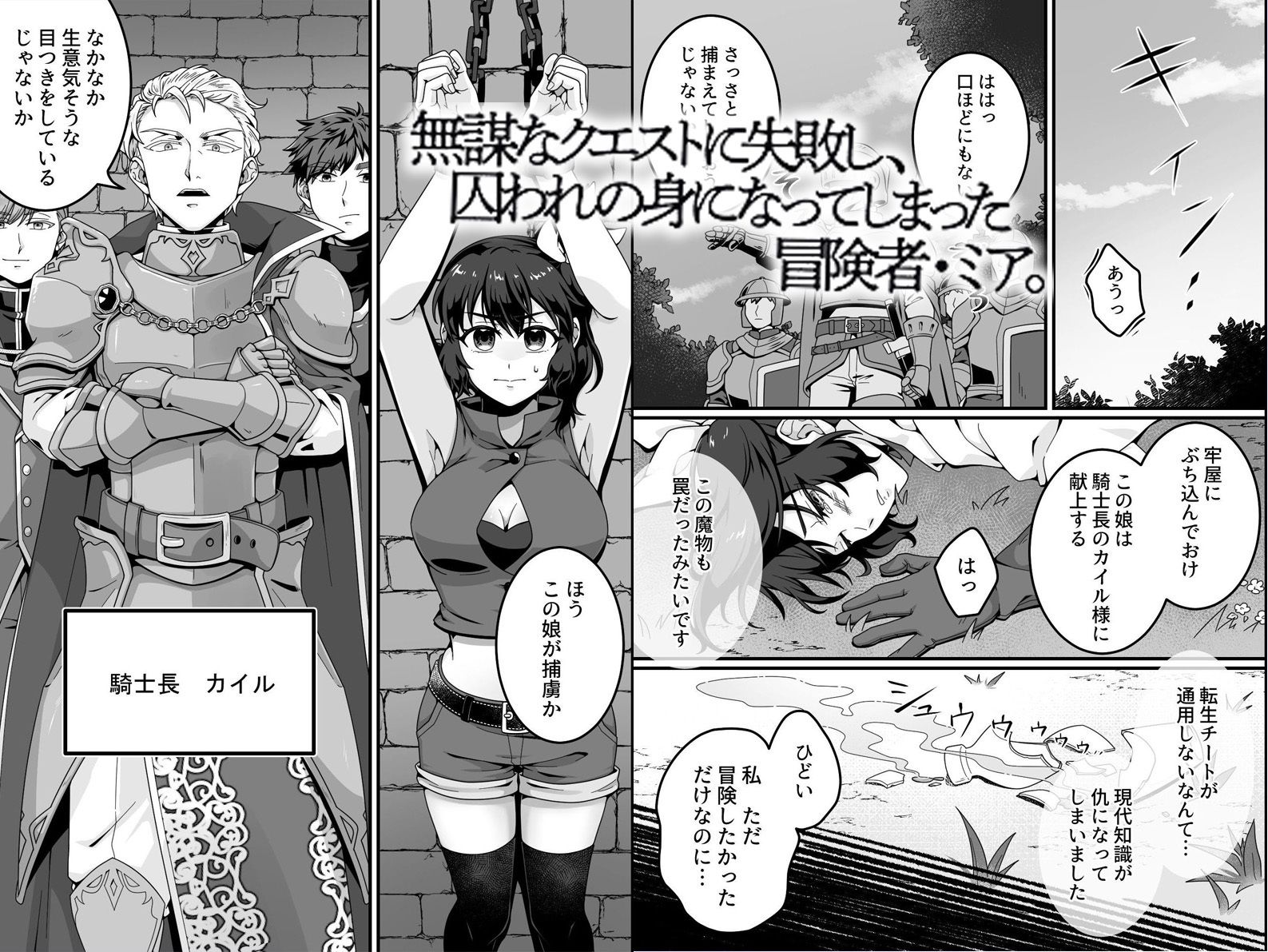 敗北女冒険者ミアの監禁調教録〜捕らえられた処女冒険者が三人の男に貫かれ快楽の虜に堕ちる逆ハーレム〜