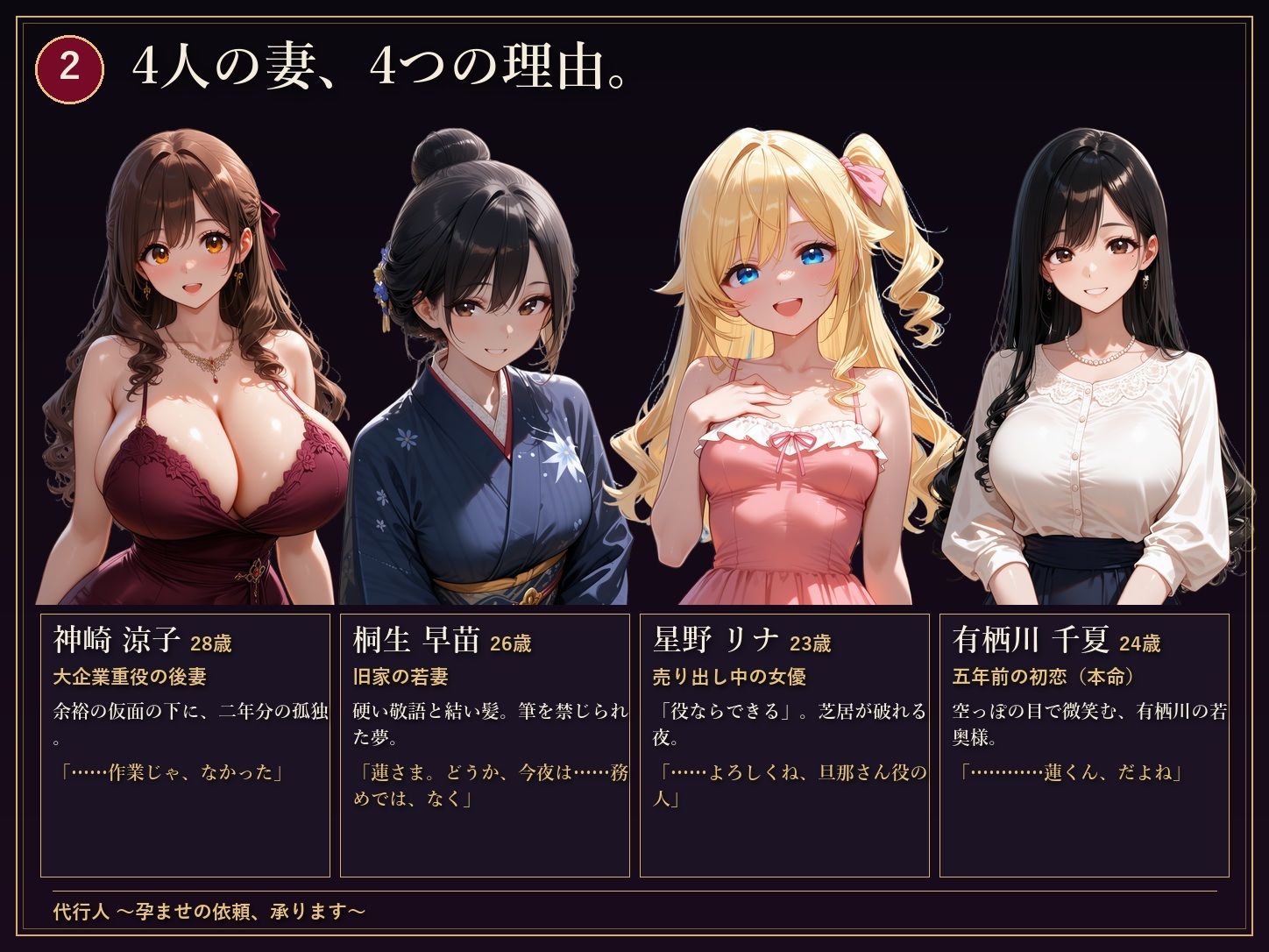 代行人 〜孕ませの依頼、承ります〜