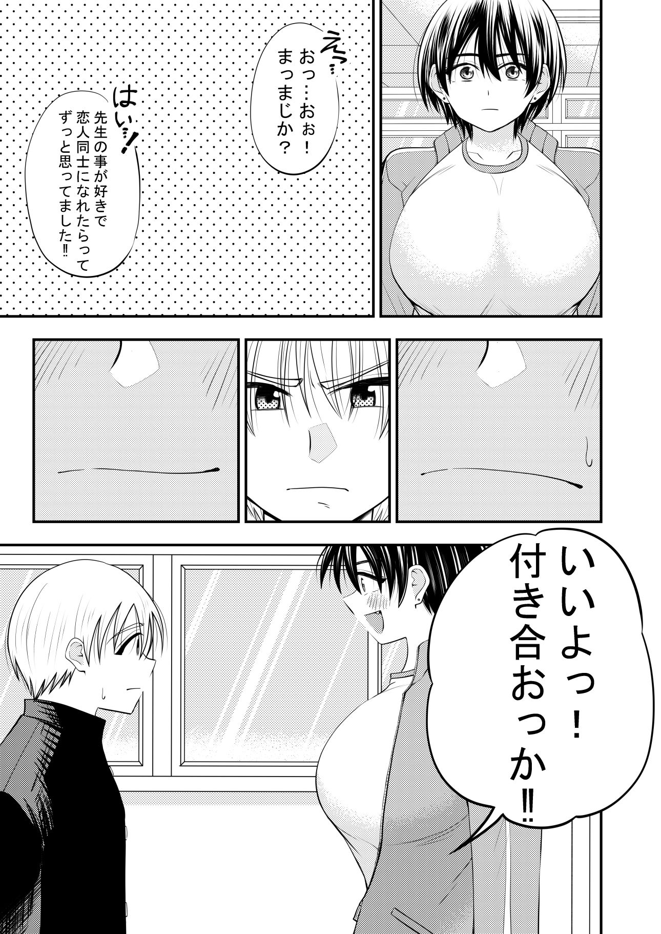 担任の女教師に告白してその後セックスした