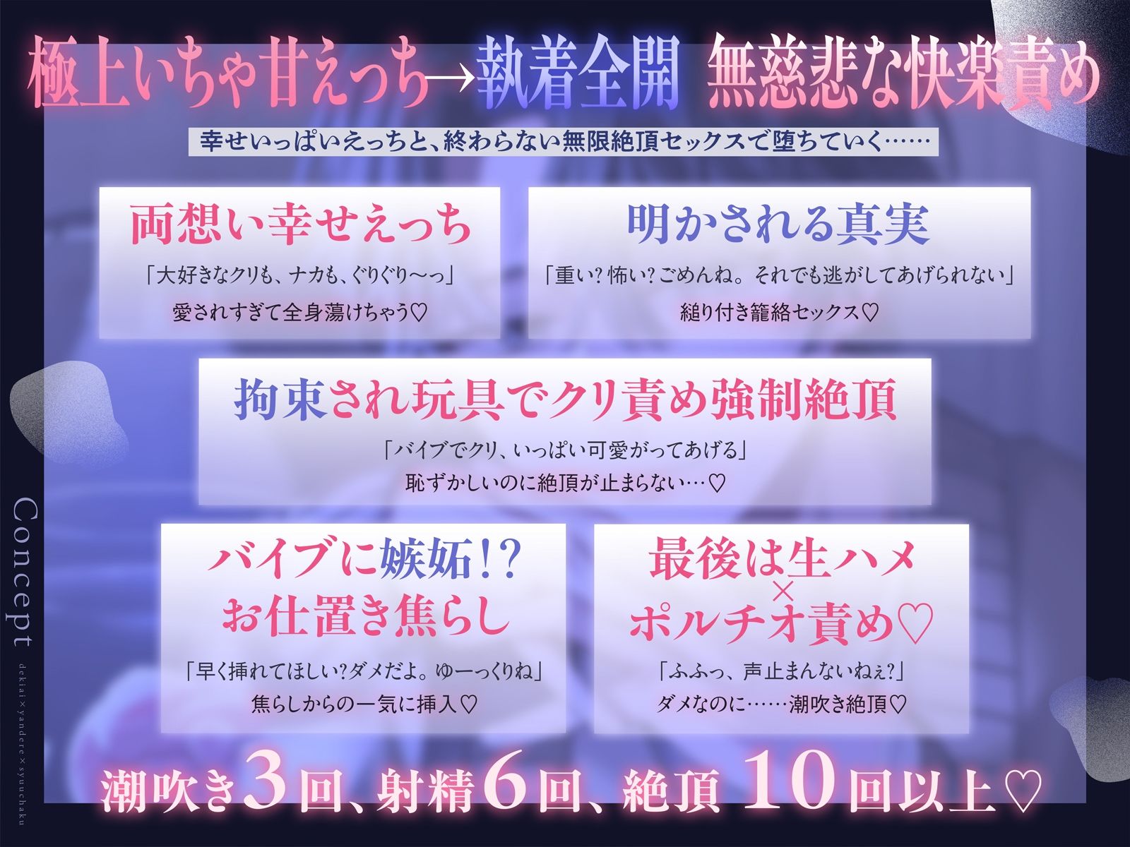 【溺愛×ヤンデレ×執着】それは、運命の恋。〜復縁甘えっち→ストーカーバレで豹変、何度も強○絶頂、そして快楽堕ち〜