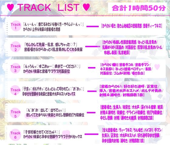 【4周年記念/14日間限定3大特典】先輩♪どこ見てるんですか?バレてますよ♪〜密着して囁きながらからかってくる後輩が実はあなたにベタ惚れで孕ませをせがんでくる話〜