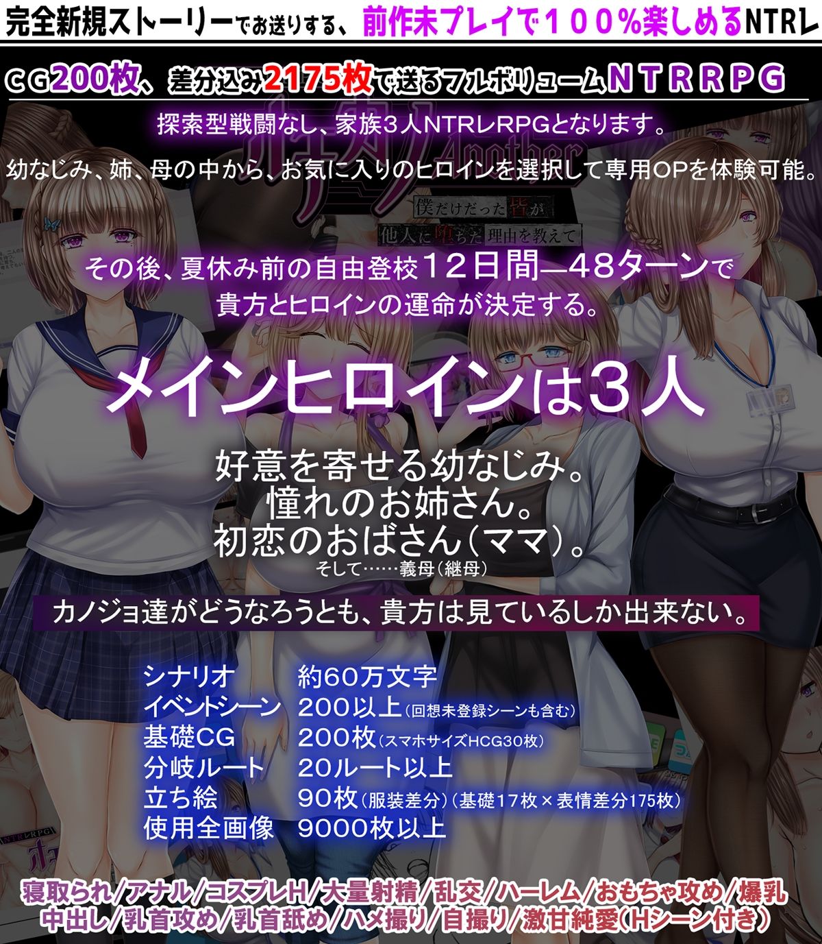 NTRレRPG オチカノ-Another- 〜僕だけだった皆が他人に堕ちた理由を教えて〜