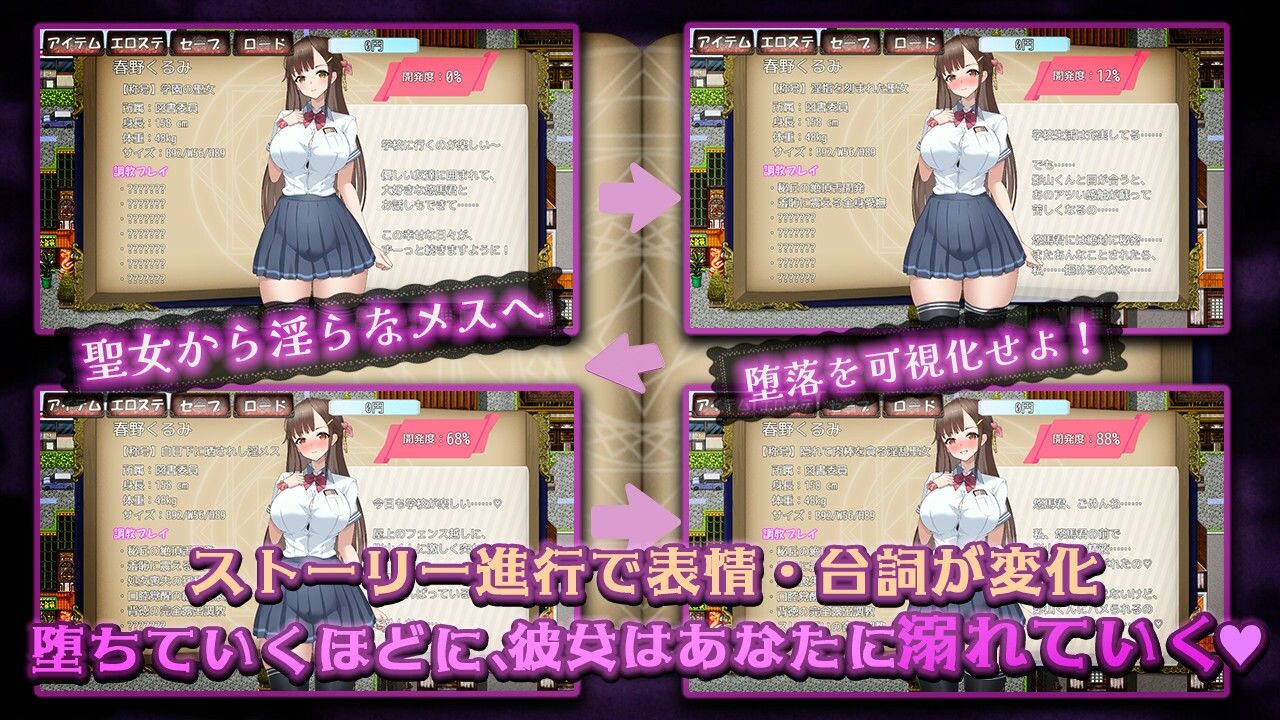 禁断の寝取られ目録〜聖女の仮面を剥がす淫らな禁書調教〜