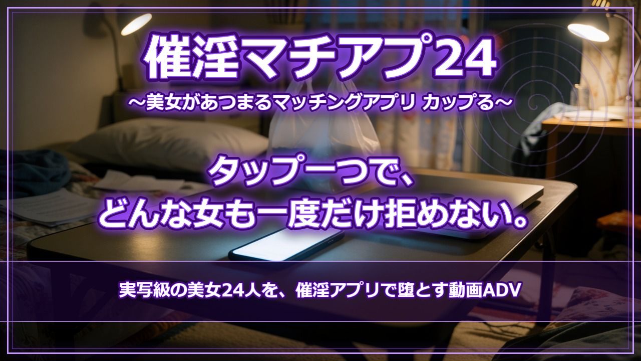 【スマホ対応】催淫マチアプ24 〜美女があつまるマッチングアプリ カップる〜