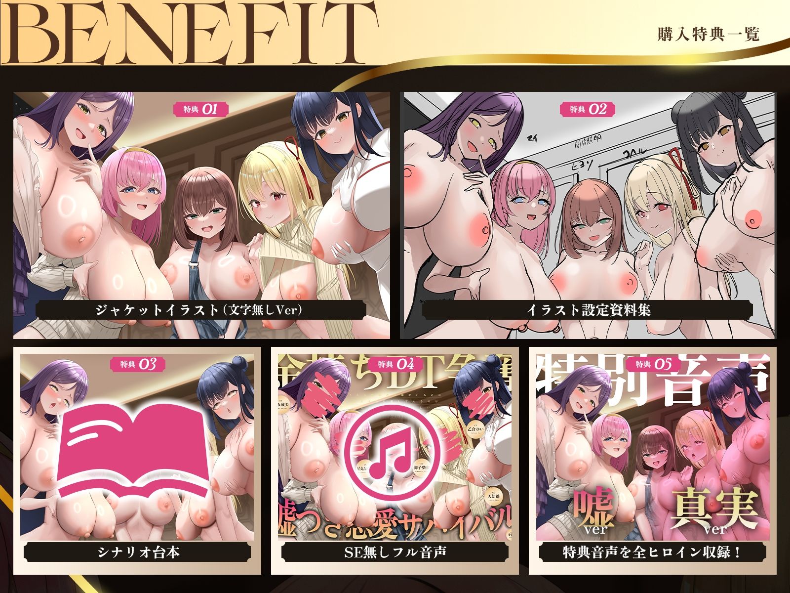 【5時間x5人】金持ちDT争奪（はーと）嘘つき恋愛サバイバル〜5人も婚約者候補がいるのに俺を本当に愛しているのは、たった1人だけらしい〜