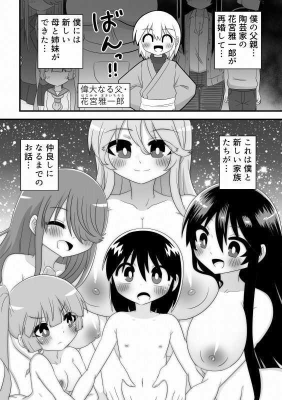 花宮一家の日常〜父親が再婚してHな家族が増えちゃった少年の話〜