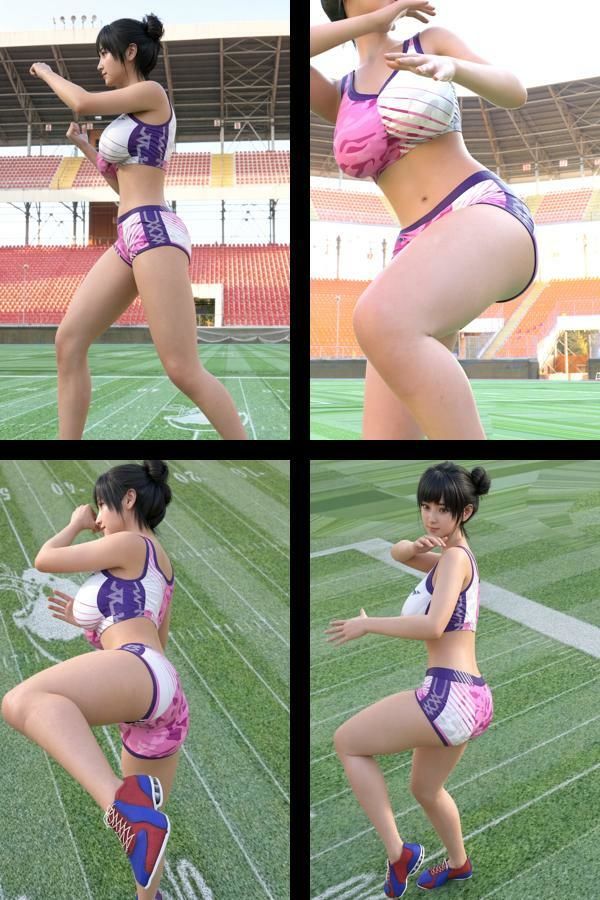 【▲100】大学生グラビアアイドル 一ノ瀬 廻里の陸上コス風写真集 Real_03