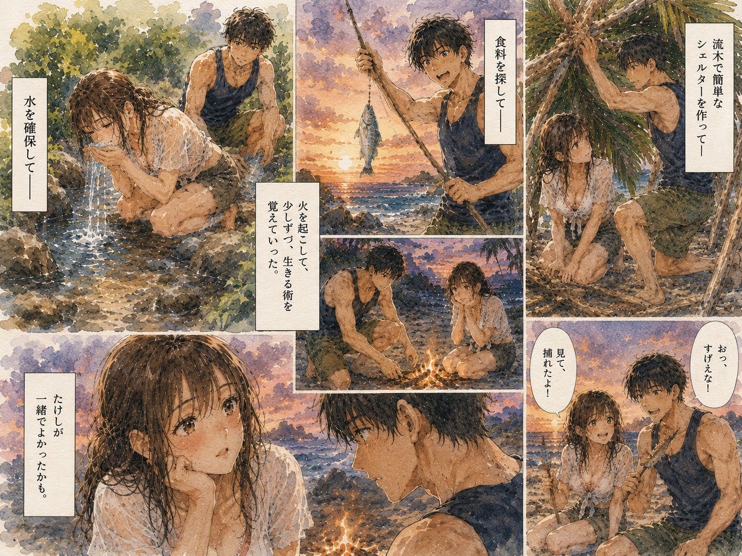 無人島で幼馴染と二人きり。 〜助けが来ないなら、もう我慢できない〜