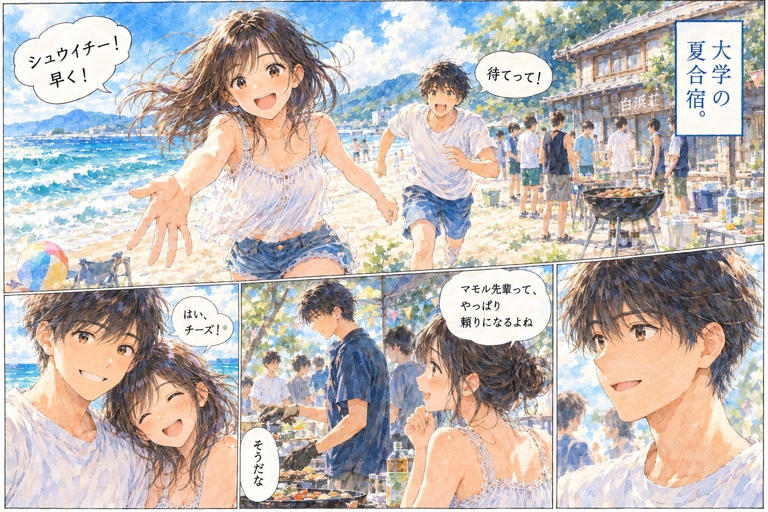 『大学の夏合宿で、彼女を先輩に奪われた。』