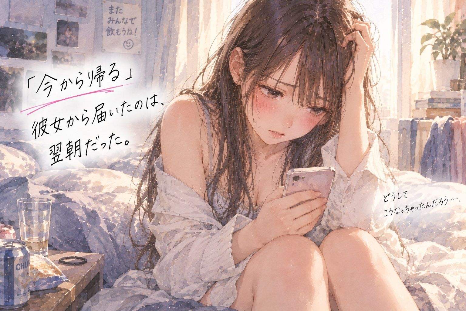 『大学の宅飲みで、彼女を先輩に寝取られた。』