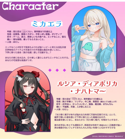 チン嗅ぎ変態メス悪魔の襲来〜 耳元でメ○○キ天使に囁き実況されながら、チンポを懇願するメス悪魔のド下品フェラでぐっぽり口内射精