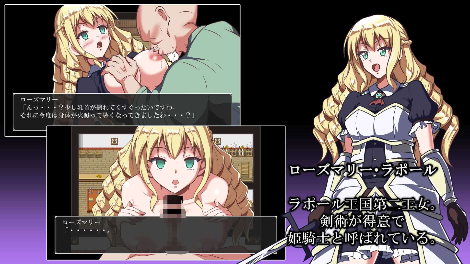 姫騎士ローズマリーと精神支配魔法