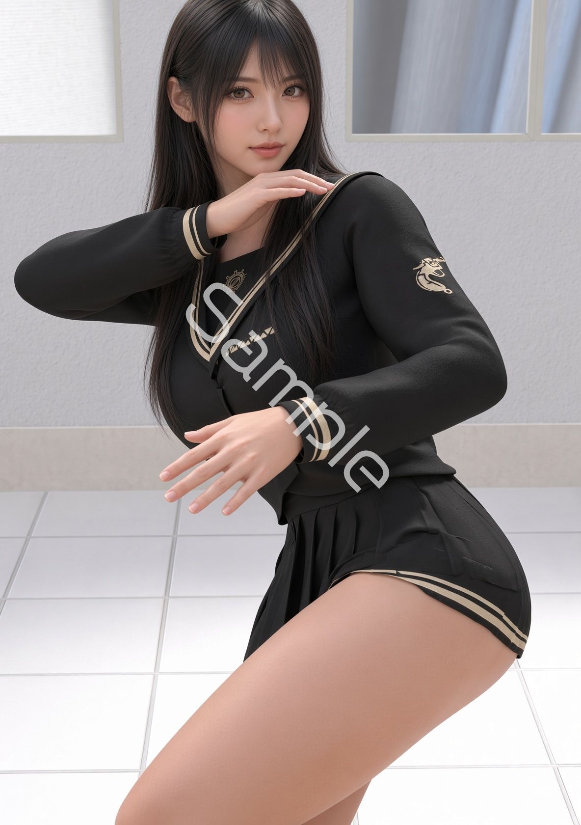 才色兼備の万能女性格闘家 霧島 愛唯の学生モデル風写真集The Real_03