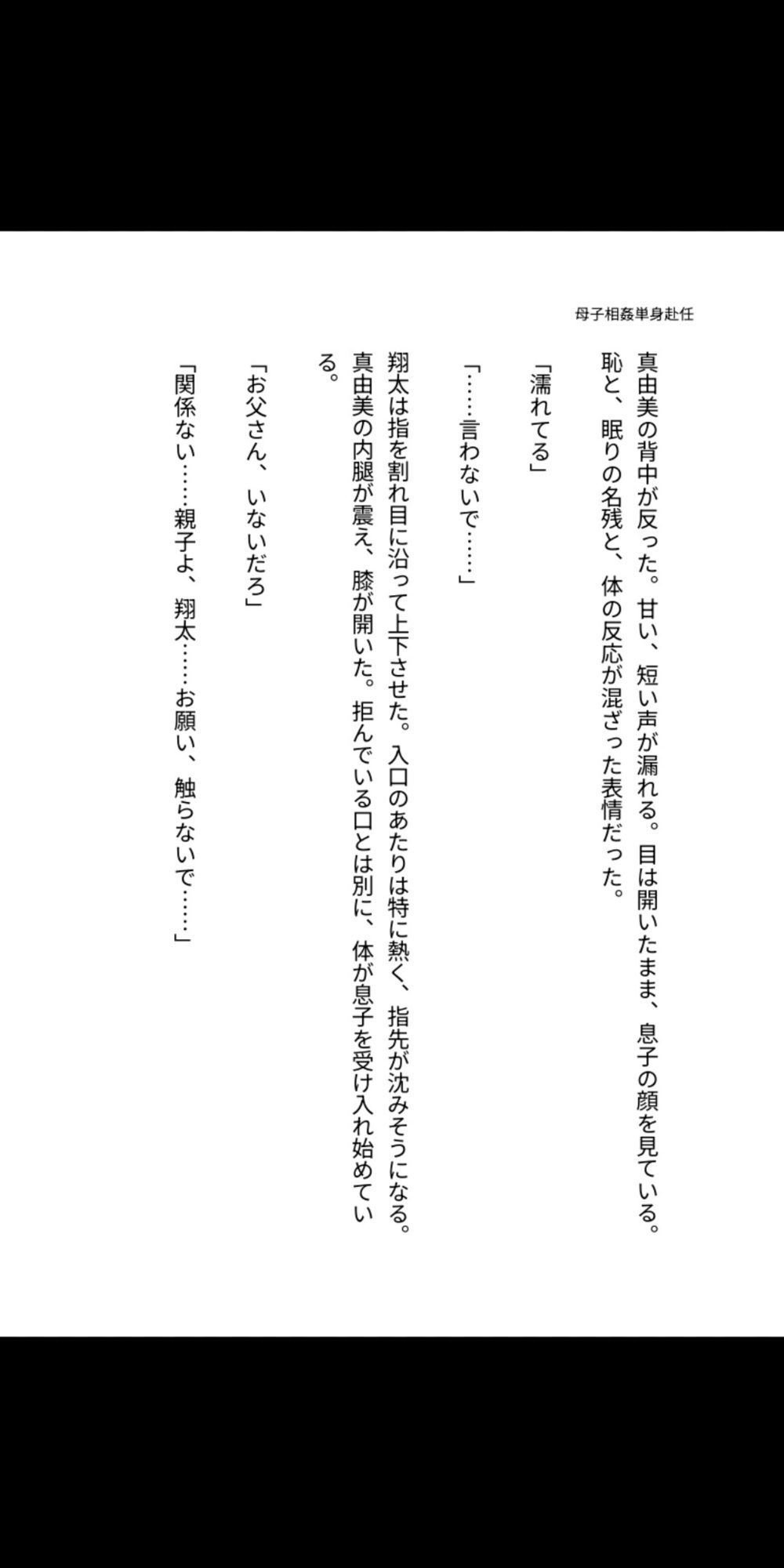 母子相姦――単身赴任の家で、母は息子に孕まされる