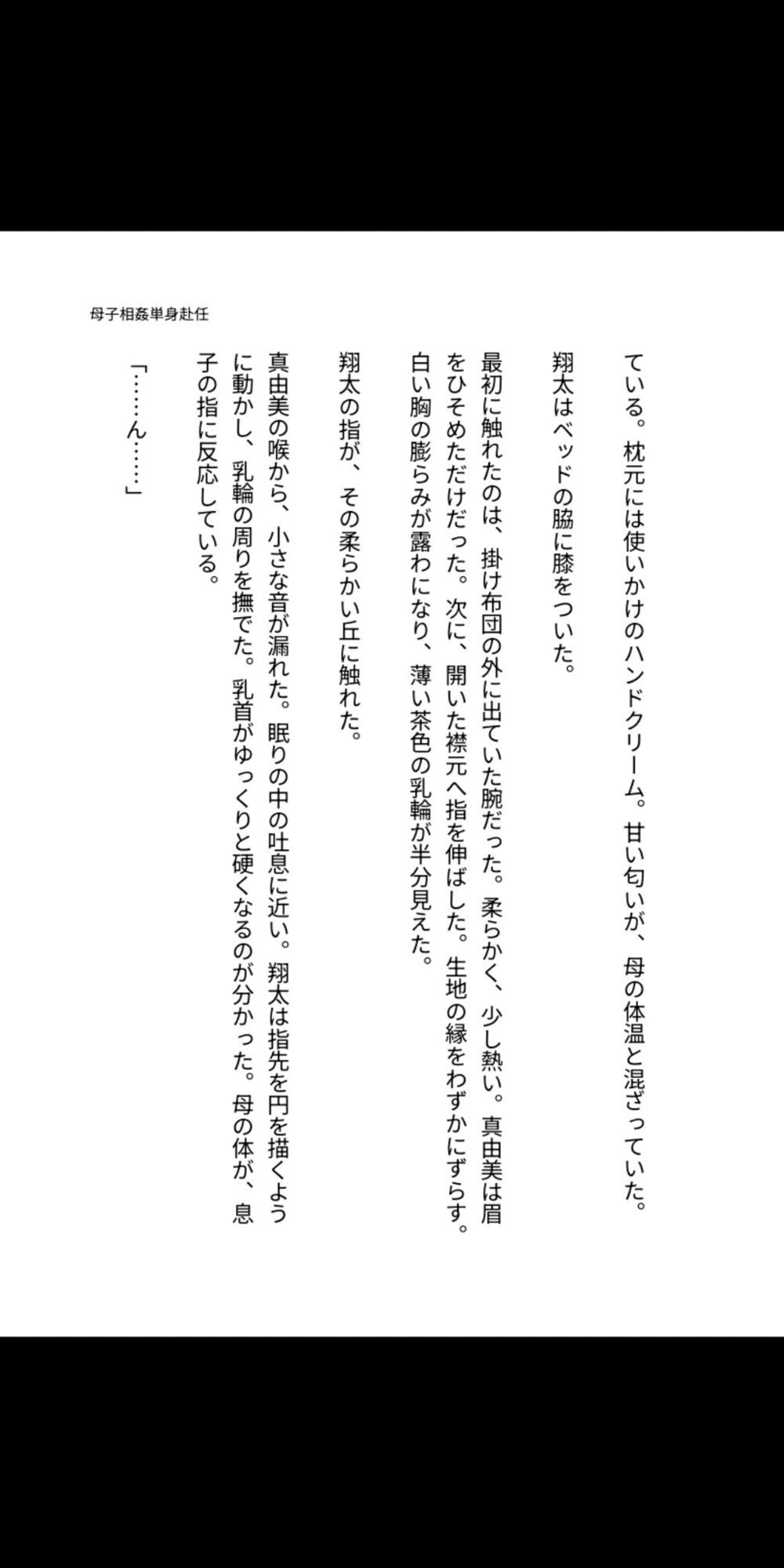 母子相姦――単身赴任の家で、母は息子に孕まされる