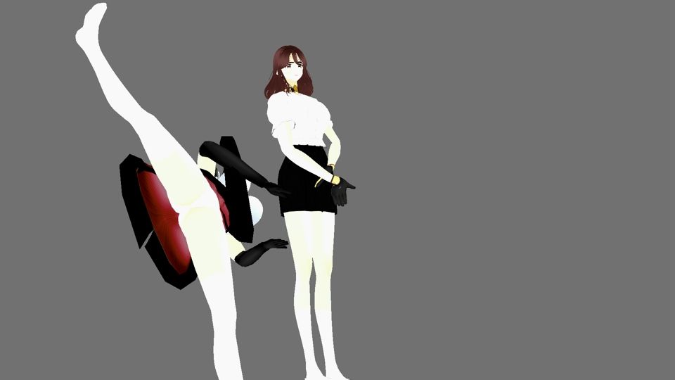 見せる女の娘たち