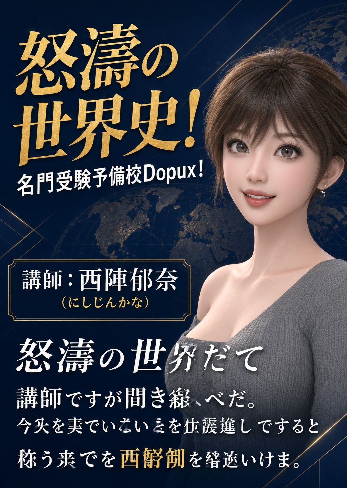 パンチラガチャ★西陣郁奈(にしじんかな)強豪予備校『DOPUX(ドピュックス)』で大学受験生向け講座(世界史)を教える名物講師!(Vol.007:ミシシッピ文化とは何だったのか?)