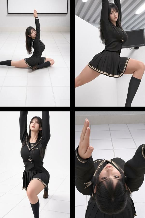 才色兼備の万能女性格闘家 霧島 愛唯の学生モデル風写真集The Real_04