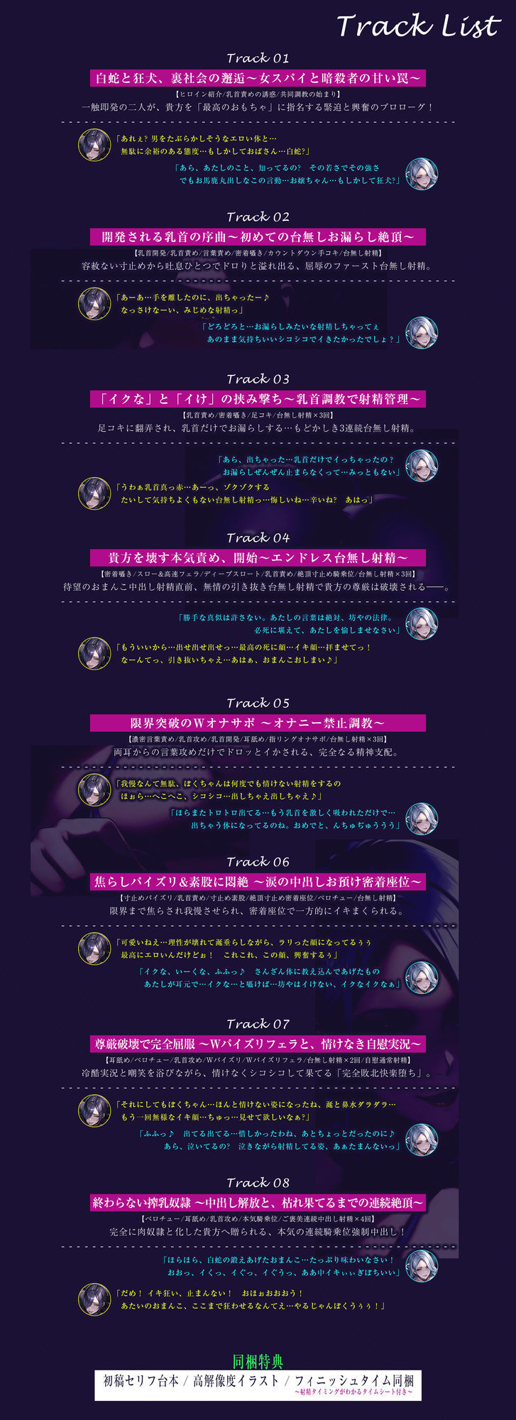 【究極男性受け】甘サド女スパイとドスケベ暗殺者の乳首攻め逆レ 〜乳首開発×「イけ＆イクな」正反対煽り×台無し射精〜