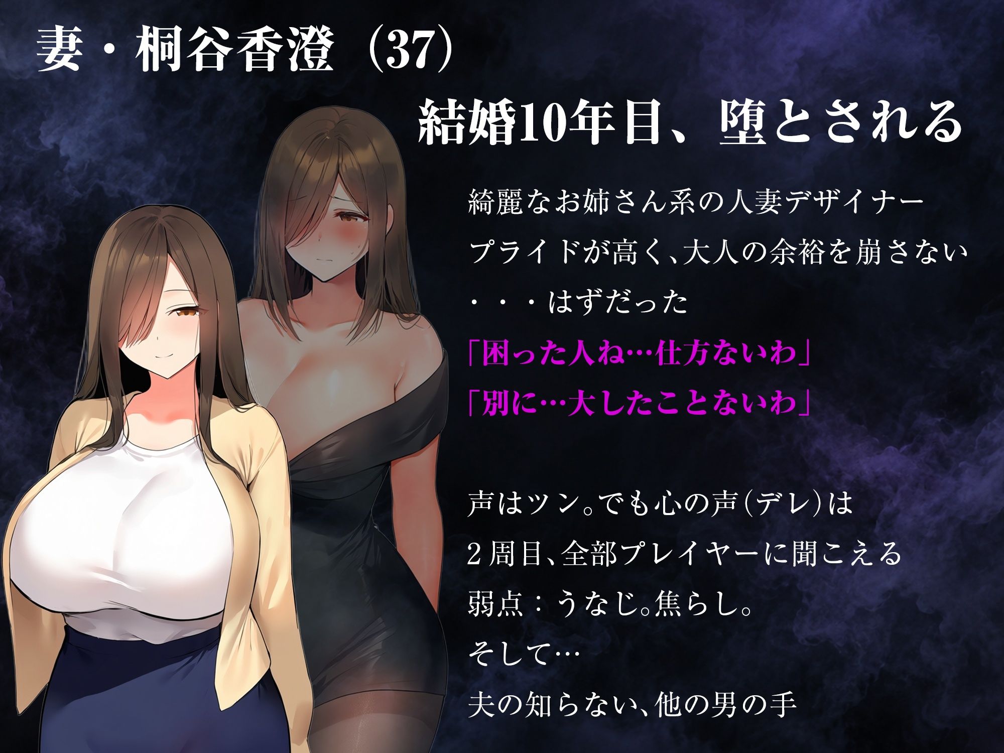 【多言語・スマホ完全対応】寝取らせ妻調教 〜他の男に抱かせて、俺の指で堕とす〜