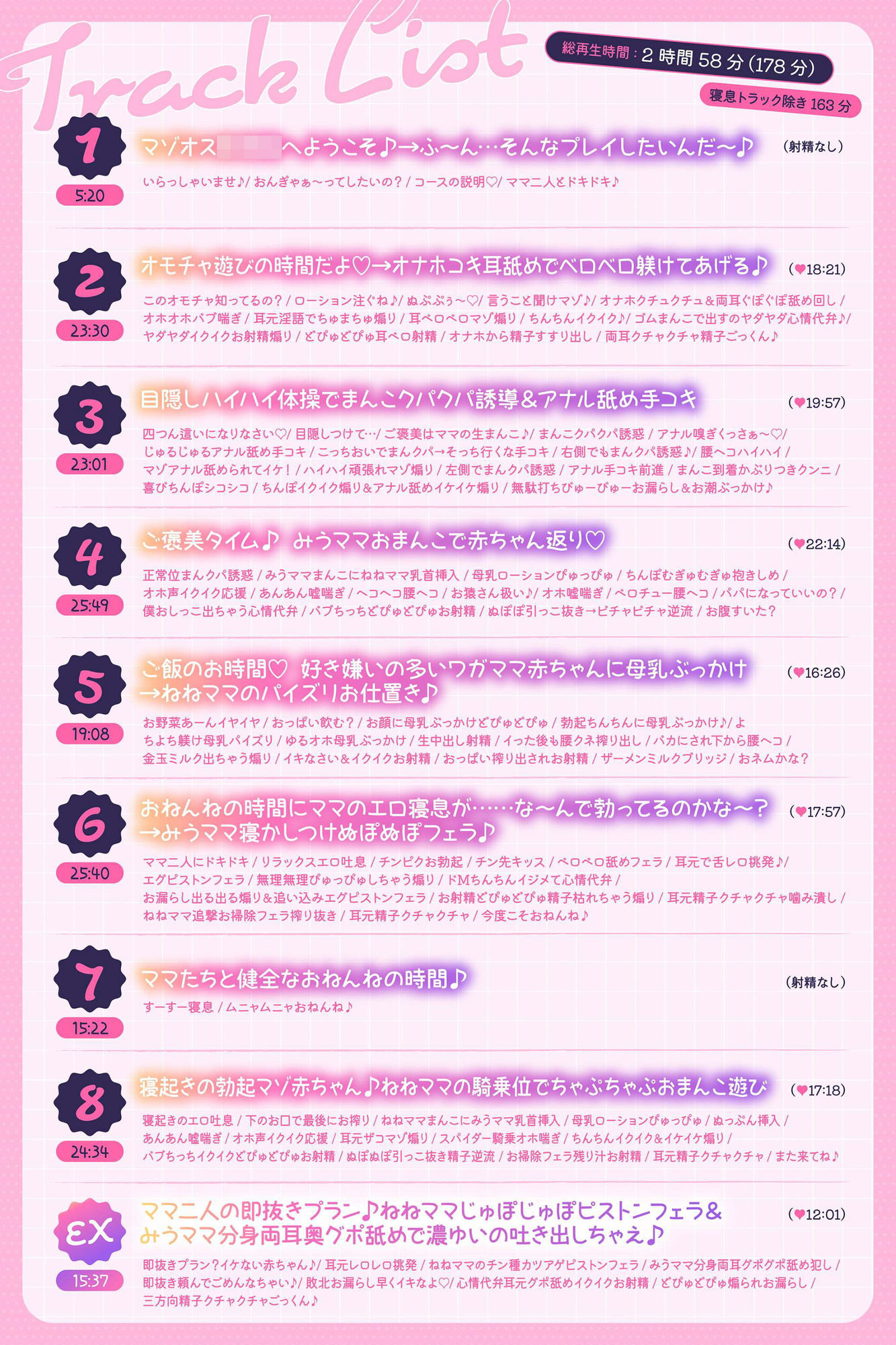 【ず〜っとママ二人と3P♪】マゾオス赤ちゃんザコちんぽイジり倒し○○○♪ お漏らしぴゅ〜ぴゅ〜しましょうね〜♪【でちゅまちゅ心情代弁】