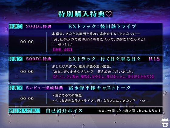 「じゃ、逃げちゃいましょっか。」お嬢専用運転手の挿入我慢×××見合いガン阻止×××逃避行