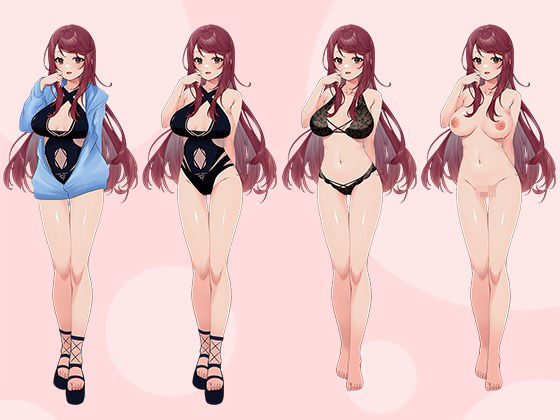 【立ち絵素材R18】クールな女研究員 フルセットPSDパック