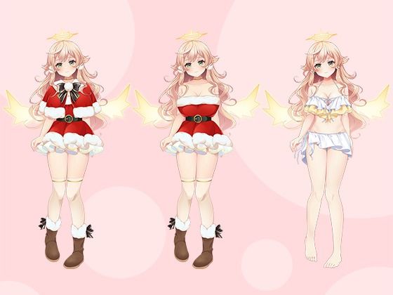 【立ち絵素材R18】おっとり系天使 フルセットPSDパック
