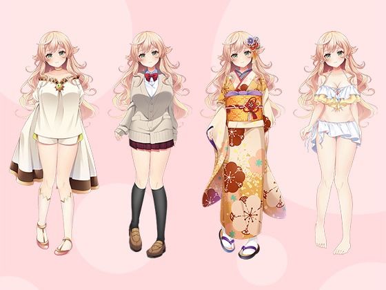 【立ち絵素材R18】おっとり系天使 フルセットPSDパック