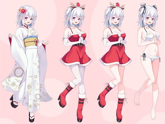【立ち絵素材R18】ちょっぴりおかしな傷有少女 フルセットPSDパック