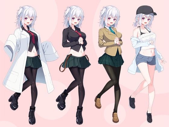 【立ち絵素材R18】ちょっぴりおかしな傷有少女 フルセットPSDパック